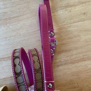 Coach brand dog leash